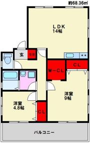 ファミール保奈の間取り画像