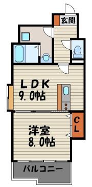 ビーワイマンションけやき通りの間取り画像