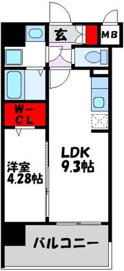 モダンパラッツォ博多rivaIの間取り画像