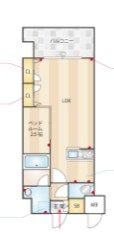 サンクス博多駅南の間取り画像