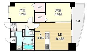 LA・casa 白金の間取り画像