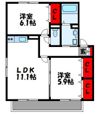 オレンジヒルIIの間取り画像