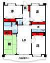 JGM千鳥タウンコートF棟の間取り画像