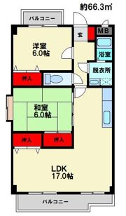 サンシャトーレFUJIの間取り画像