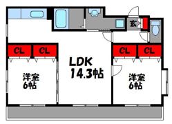 ティエラ箱崎の間取り画像