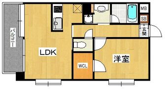 クリスタル高宮の間取り画像