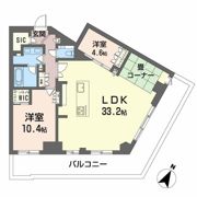 ザ・パークハウス福岡タワーズWESTの間取り画像