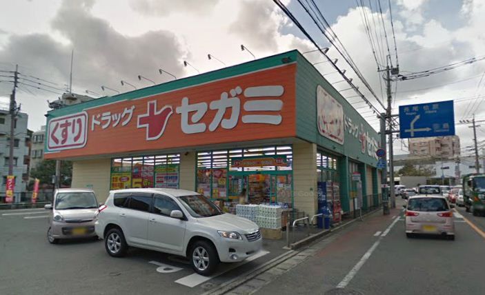 近くのドラッグセガミ 平尾山荘通り店まで350m(徒歩5分)