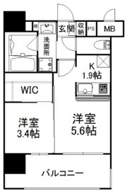 エンクレスト薬院NOBLEの間取り画像