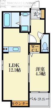 ル パルテール大濠の間取り画像