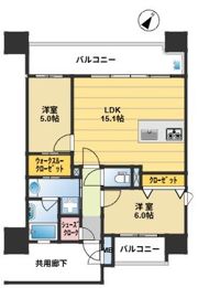 ミスモ薬院ネクストの間取り画像