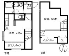 アサンブラージュ藤崎の間取り画像