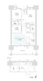 アーバンパレス香椎照葉の間取り画像