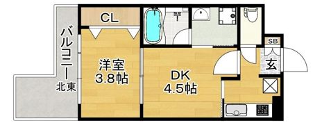 アクタス天神セントラルタワーの間取り画像