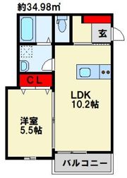 アドバンス井尻東の間取り画像