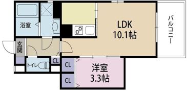 リアンレガーロ東比恵ステーションの間取り画像