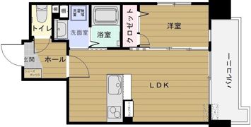 リバティR TENJIN Iの間取り画像