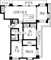 ヒルクレスト大濠公園駅の間取り画像