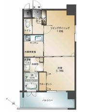 エンクレスト天神南IIの間取り画像