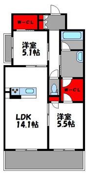 S-room曰佐 西館の間取り画像