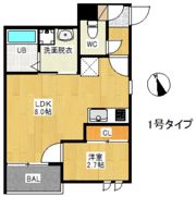 R-smartグランツェーレ唐人町の間取り画像
