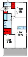 エスポワールBの間取り画像