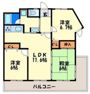 ライオンズプラザ高宮の間取り画像