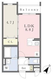 アスシード那珂川の間取り画像