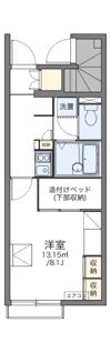 レオパレスインター古賀IIIの間取り画像