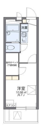 レオパレス葵の間取り画像