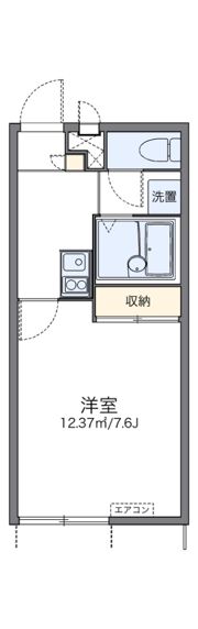 レオパレスランド諸岡の間取り画像