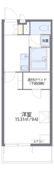 レオパレス博多豊IIの間取り画像