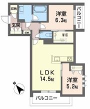 コンフォート H2026の間取り画像