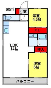 サンパール水城の間取り画像