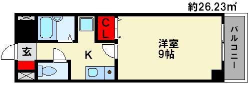 フローラル下大利の間取り画像