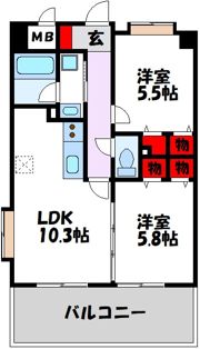 キルンズ博多駅南の間取り画像