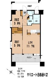 クリエート日赤通りIIの間取り画像