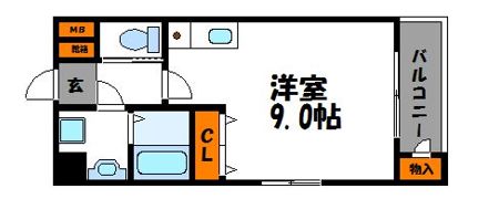 ハーベスト薬院の間取り画像