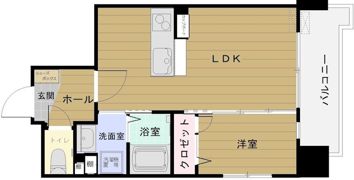 リバティR TENJIN IIの間取り画像