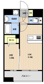 KL天神南の間取り画像