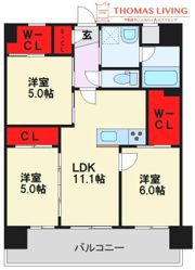 アクシア大橋の間取り画像