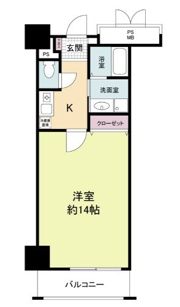 フォレステージュ天神の間取り画像
