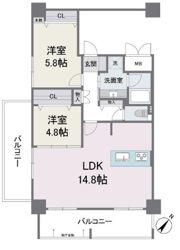 アビターレ薬院南の間取り画像