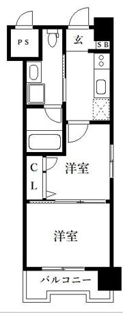 アイセレブ薬院の間取り画像