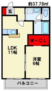 プチ・シャトレ笹原 Aの間取り画像