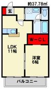 プチ・シャトレ笹原 Aの間取り画像