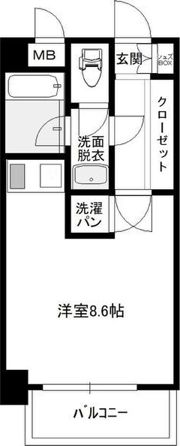 ビュークレスト大橋駅前の間取り画像