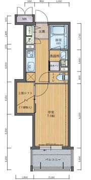 アクタス天神パークシティの間取り画像