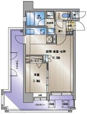 アクタス天神セントラルタワーの間取り画像