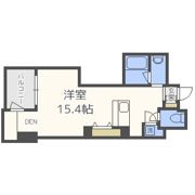 レジディア西新の間取り画像